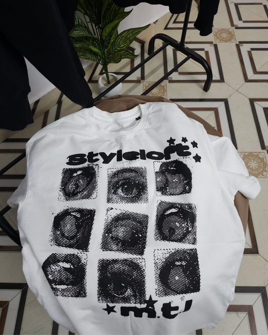 "Faces" Oversized Tee