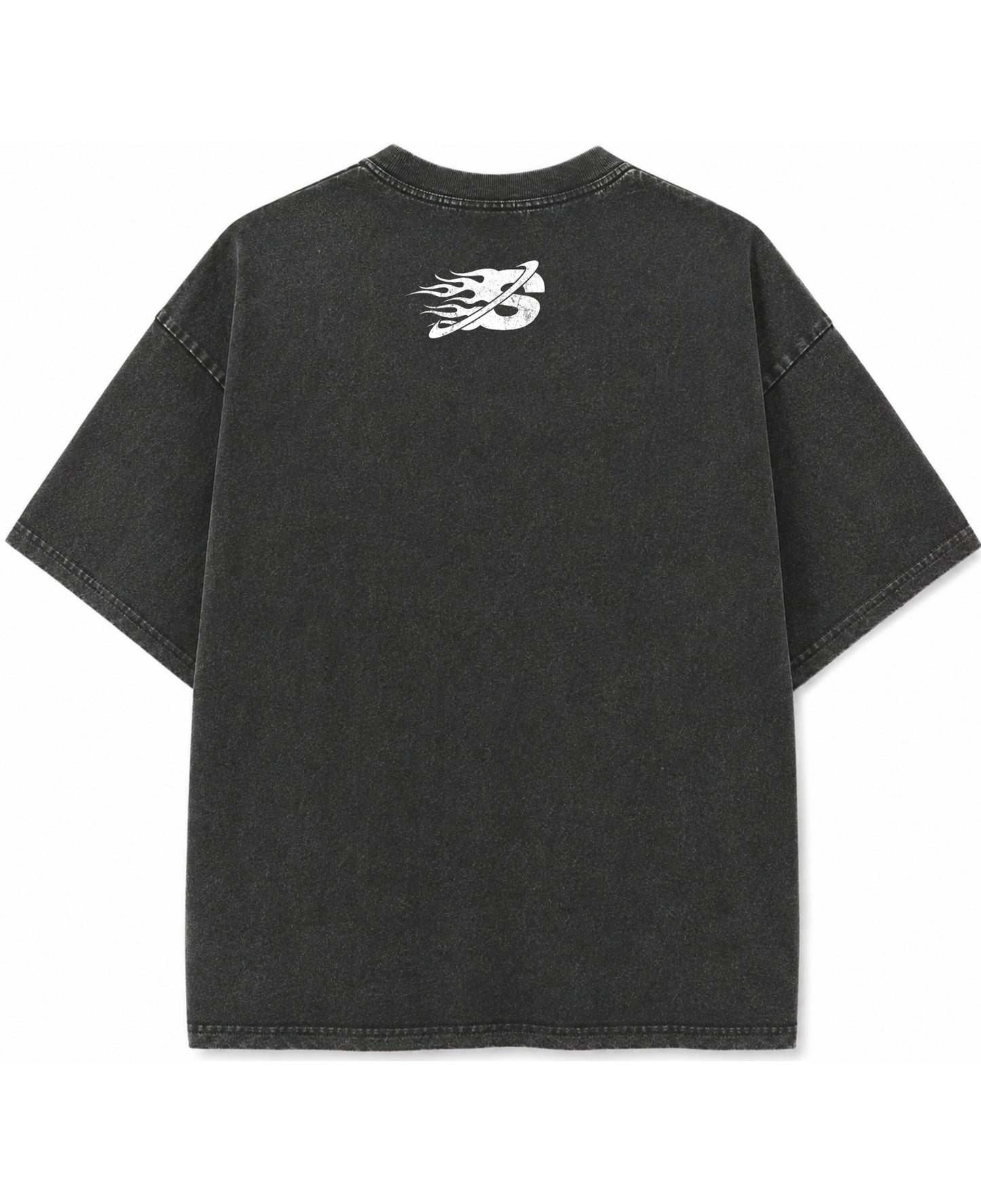 Vintage Fade Wash Oversized T-shirt Back Design