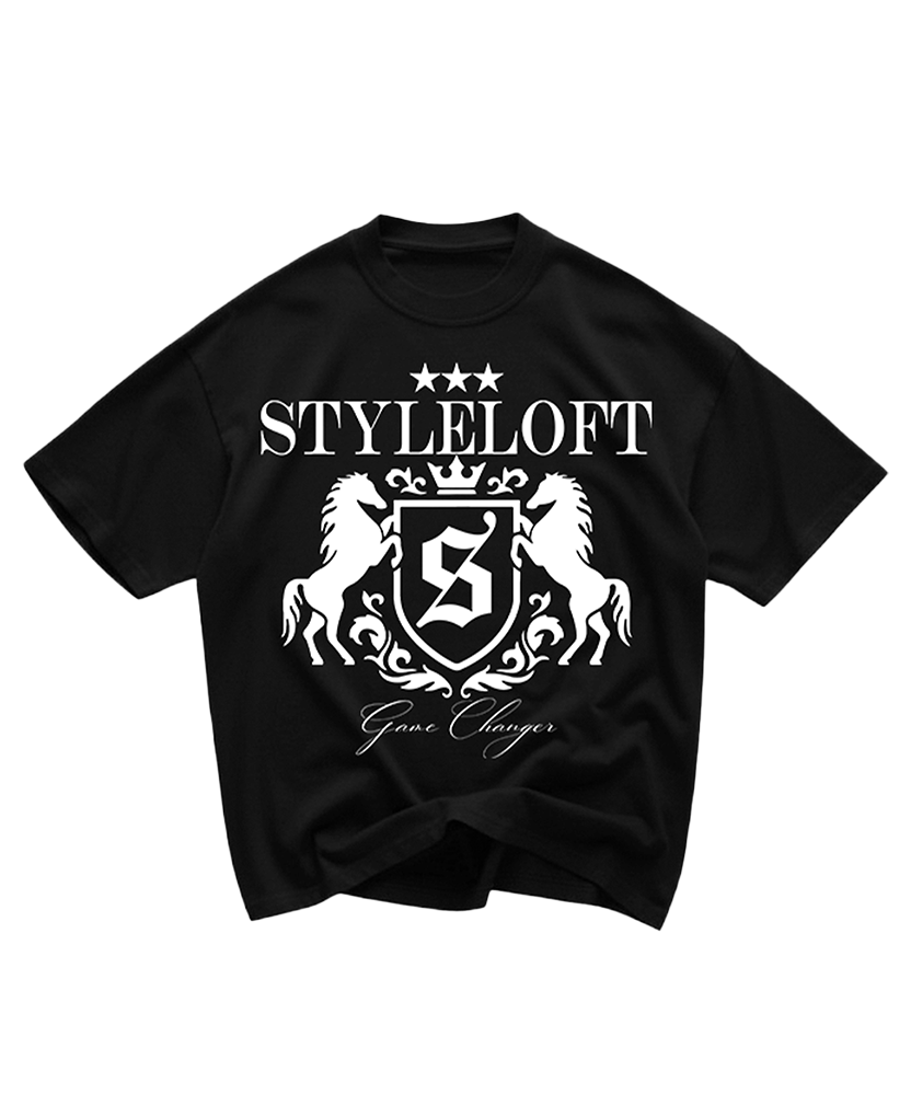 Style Loft Oversize Black Tee