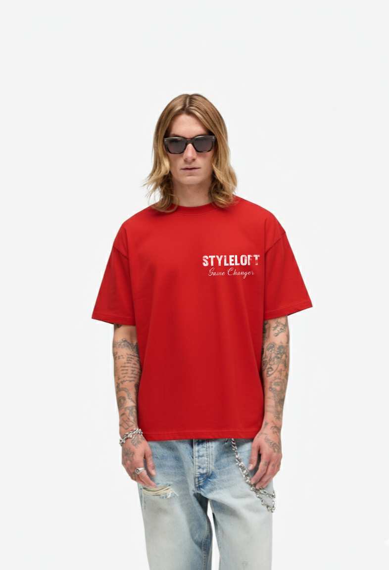 Style Loft Red Basic Tee