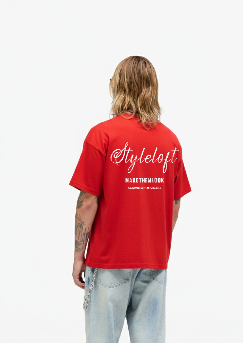 Style Loft Red Basic Tee