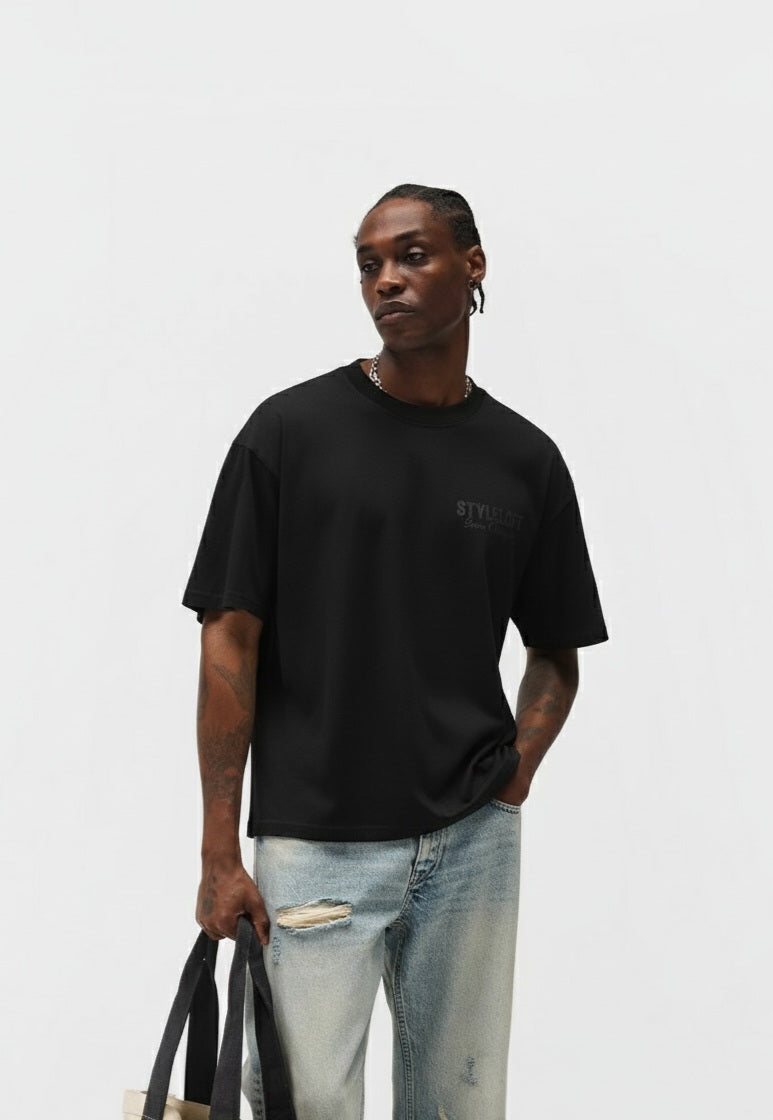 Style Loft Black Basic Tee