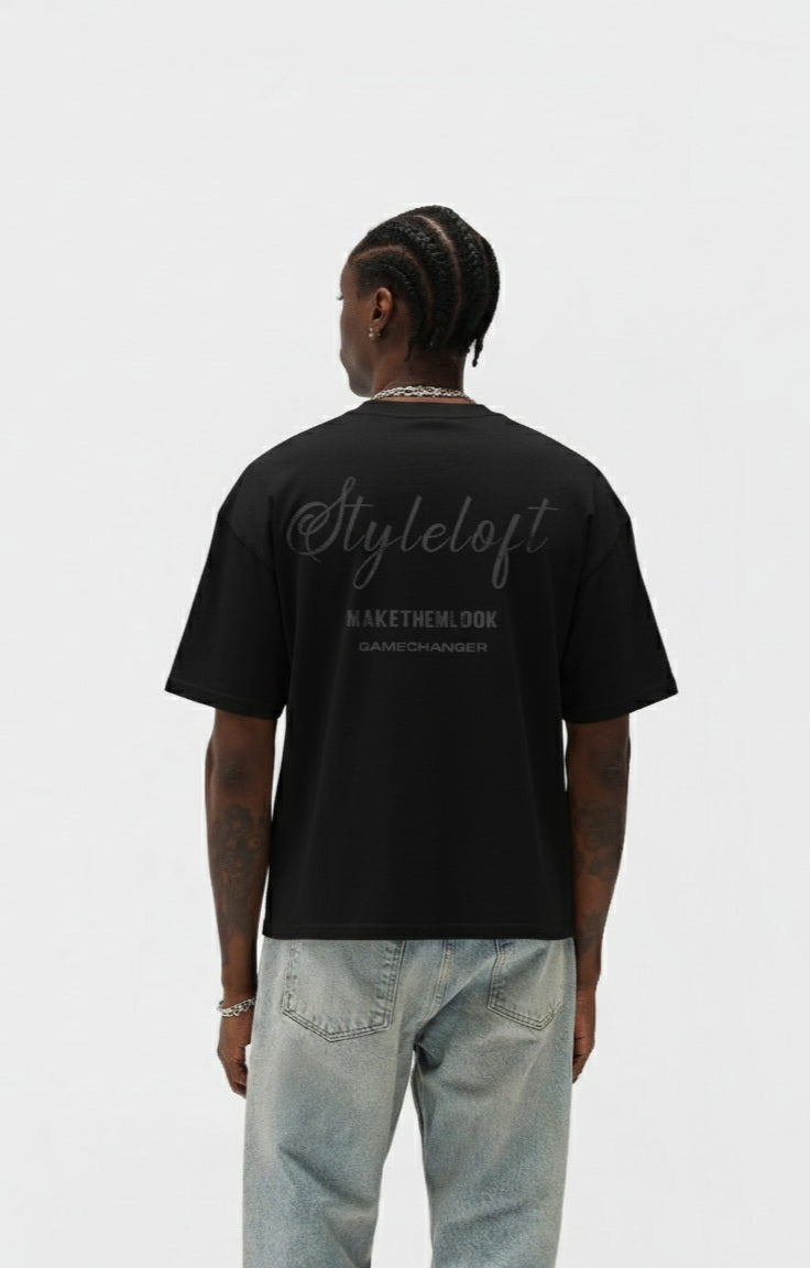 Style Loft Black Basic Tee