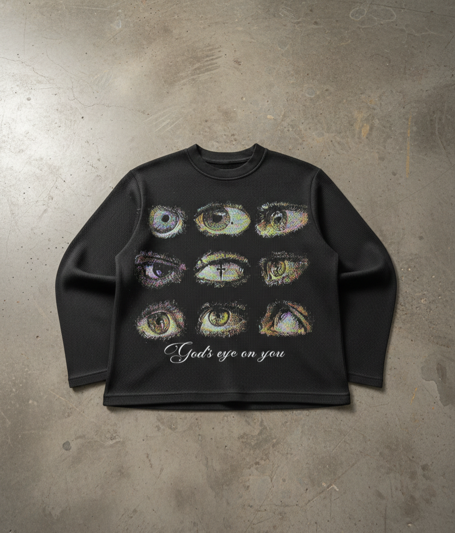 Style Loft God's Eye on you Waffle Knite Tee