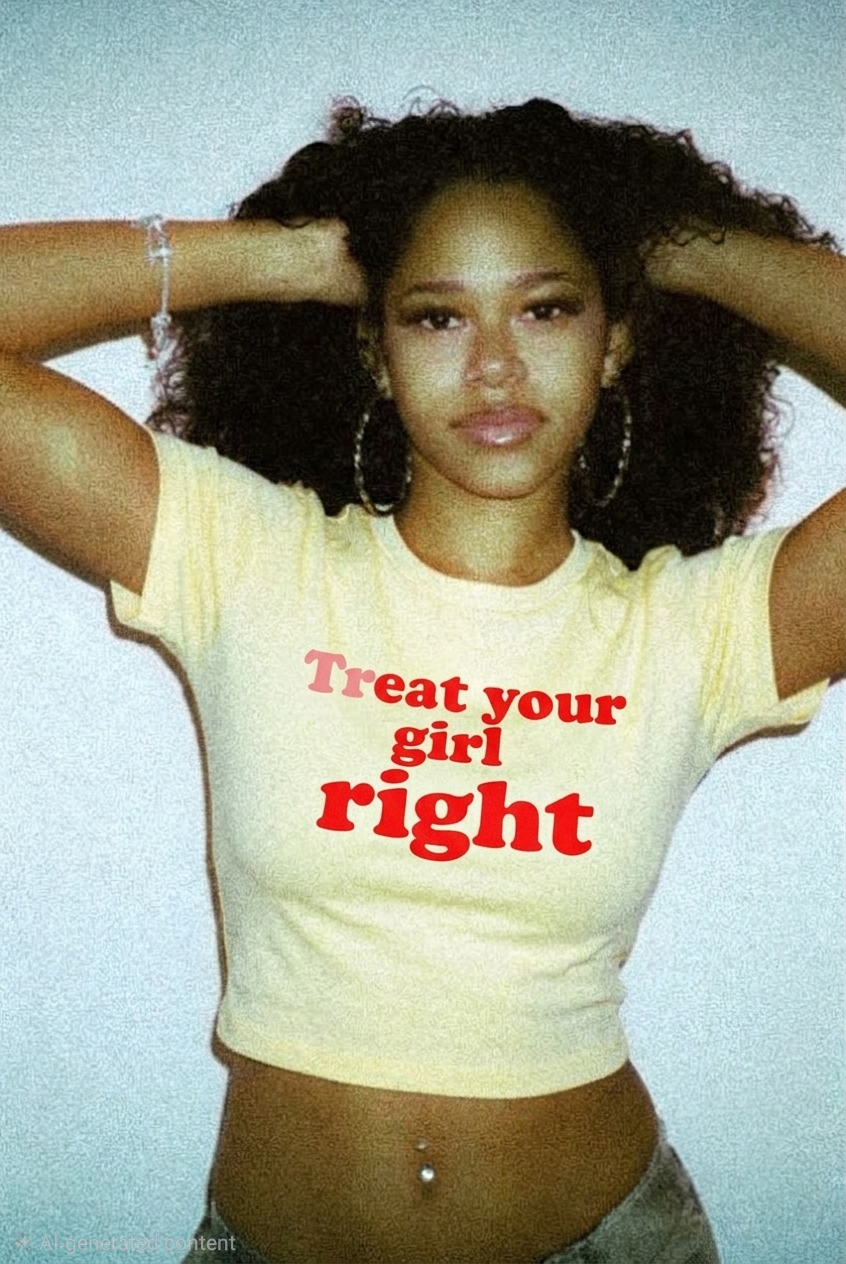 "Treat ur gurl ryt" Baby Tee
