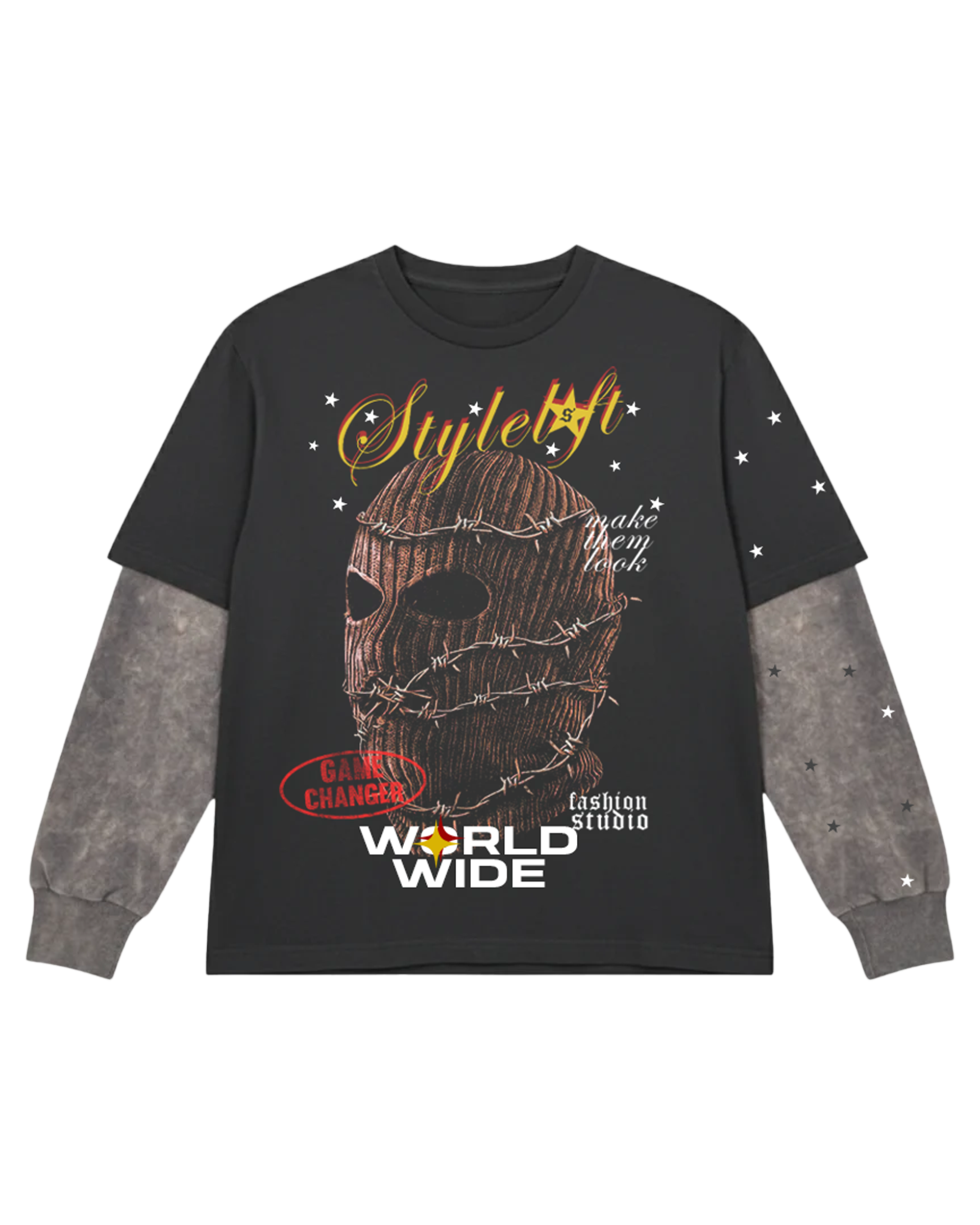 Style Loft Skiee mask Attached sleeves