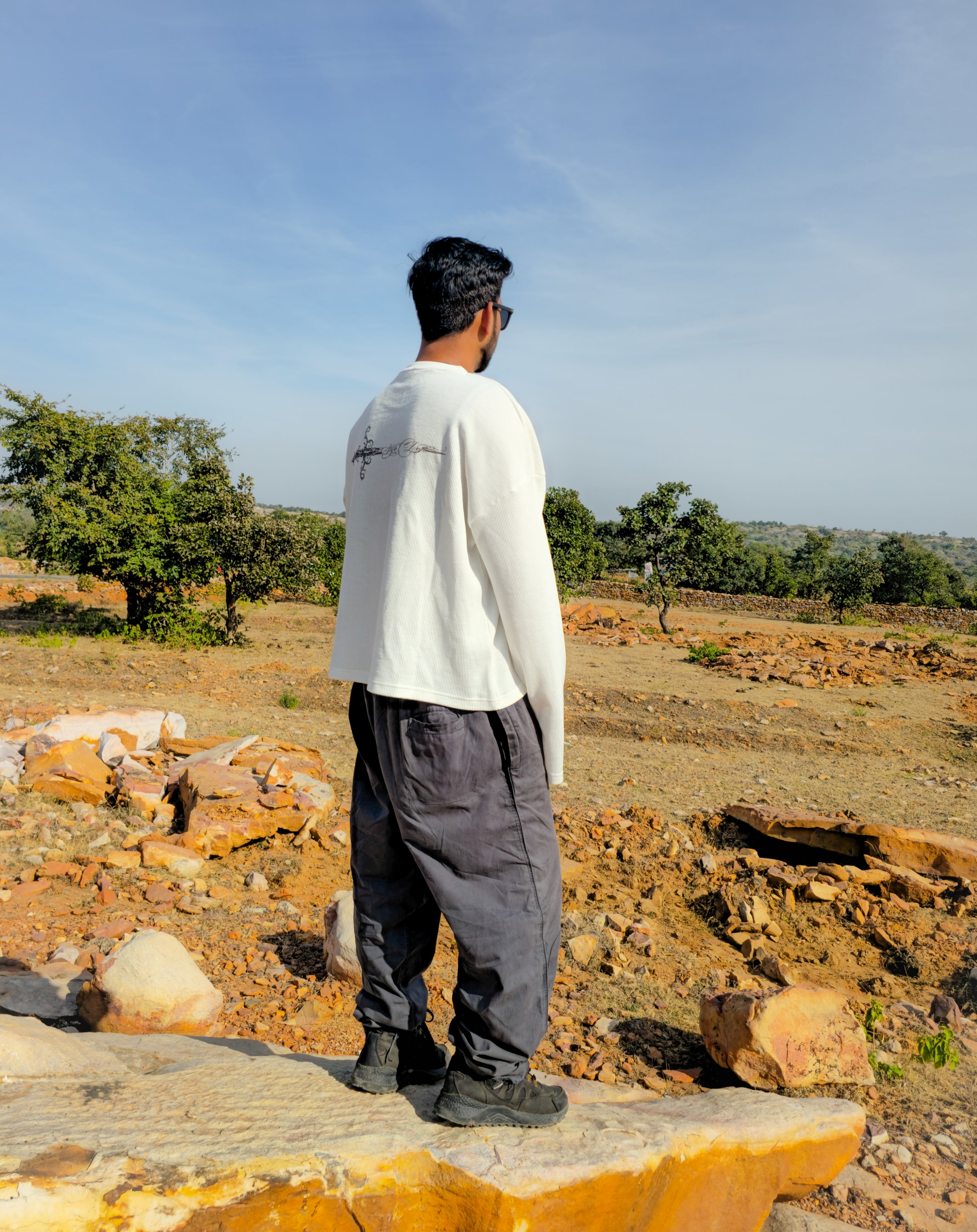 Style Loft Waffle Knite Long Sleeves Tee