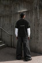 Oversized Attached Sleeves Tee
