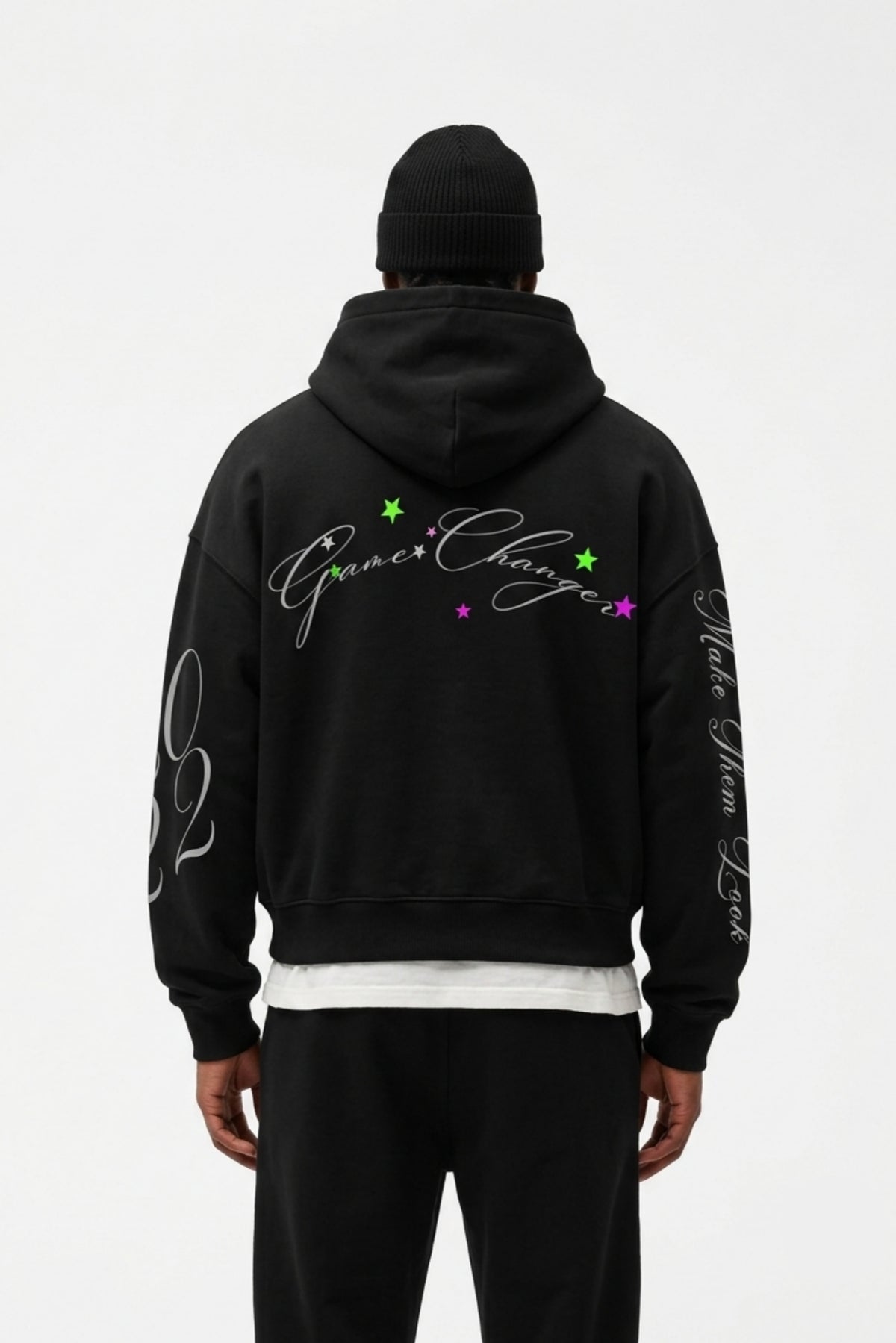 Dual Zipper Boxy Hoodie