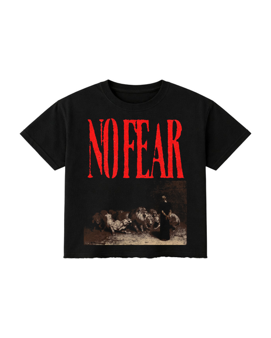 "No Fear" Boxy Fit Tee