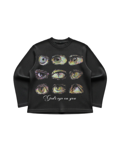 "God's eye on you" Waffle Tee