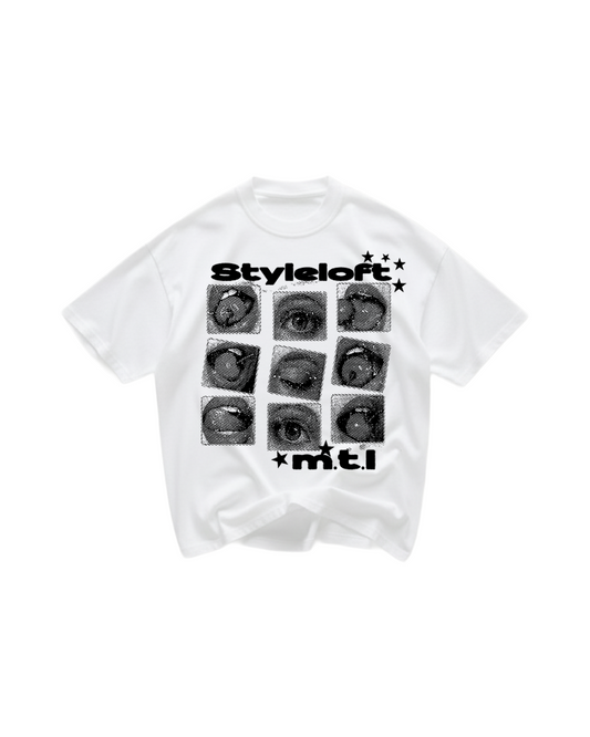 "Faces" Oversized Tee