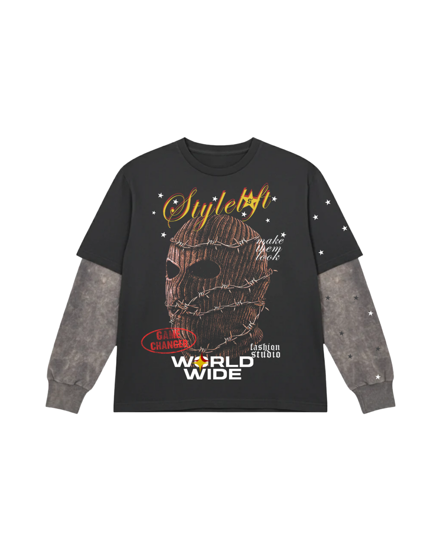 "Skiee mask" Oversized Tee