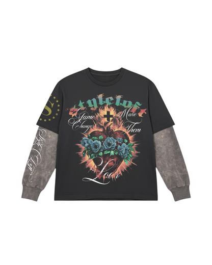 "Pure Heart" Oversized Tee