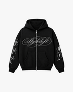 Dual Zipper Boxy Hoodie