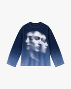 Blue Ombre Waffle Tee