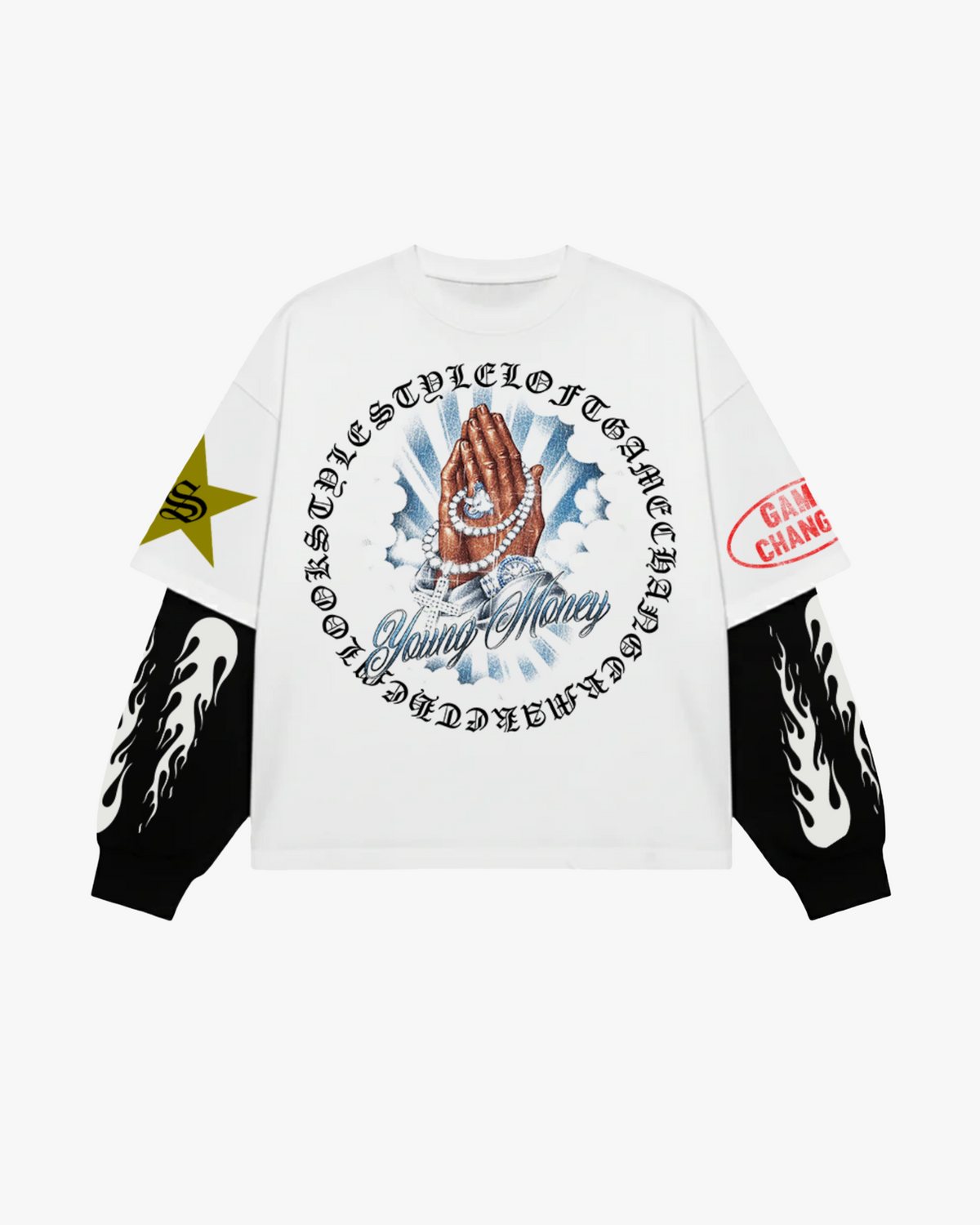 'Young Money' Attached Sleeves Tee