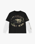 'Self War' Attached Sleeves Tee