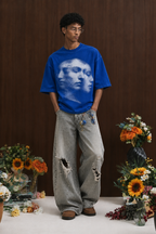 'Shadow Face' Oversize Tee