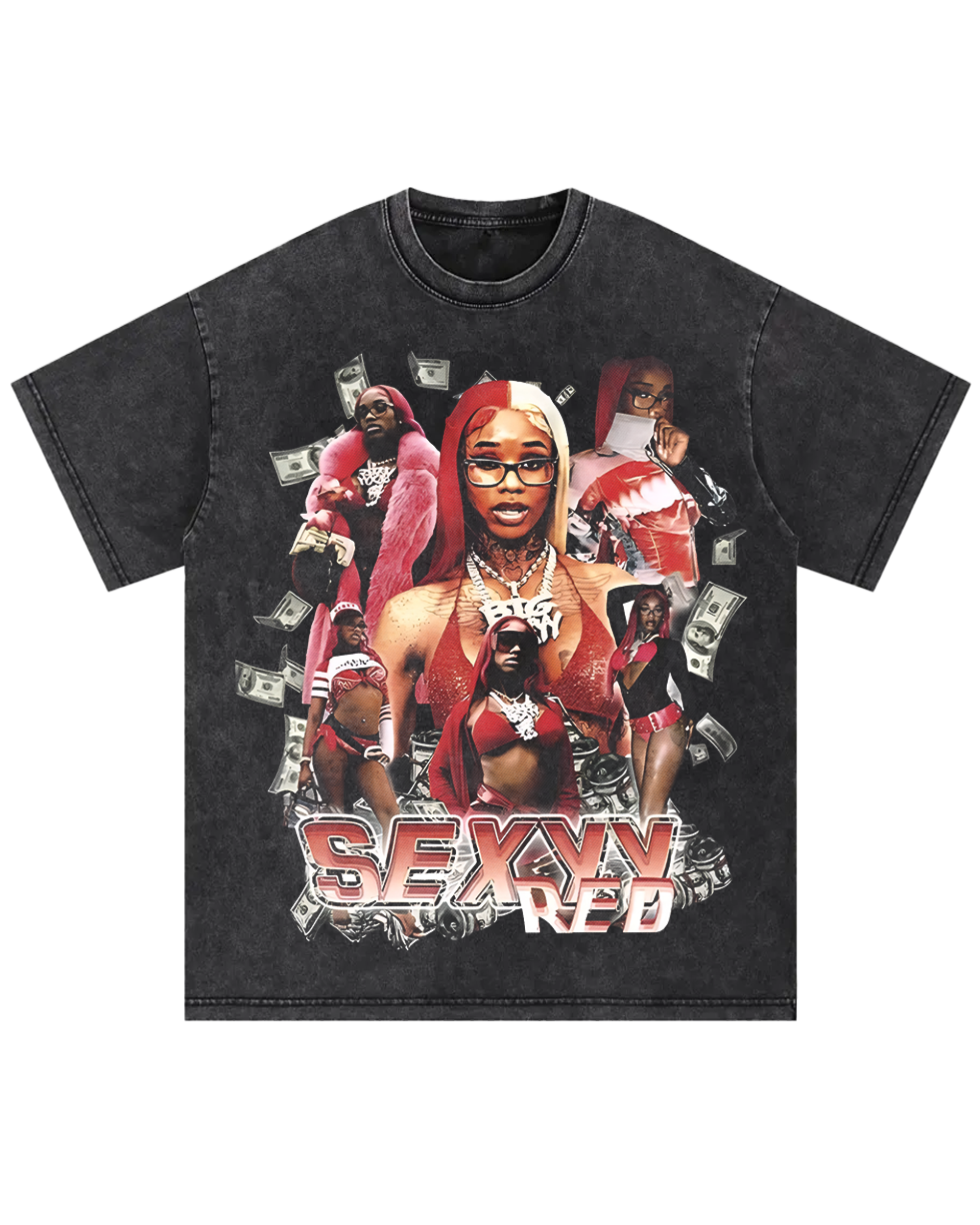 Sexyy Red Oversize Stone washed tee