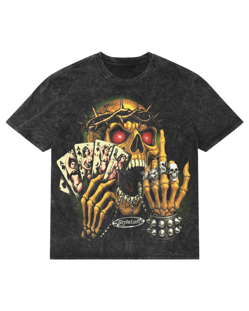 Style Loft Skull Casino Oversized Tee