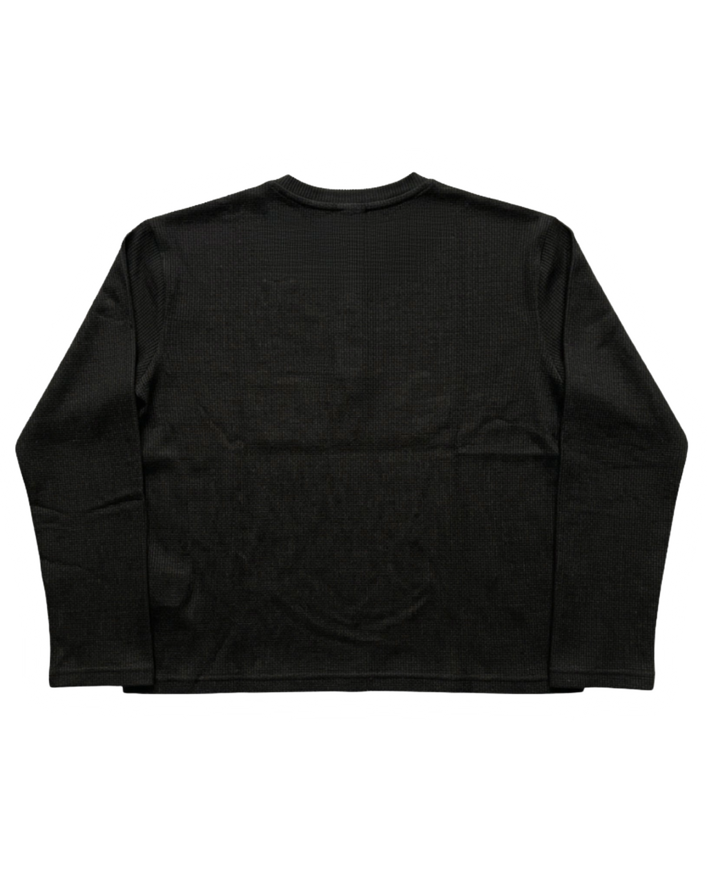 Style Loft Black Henley Waffle Tee