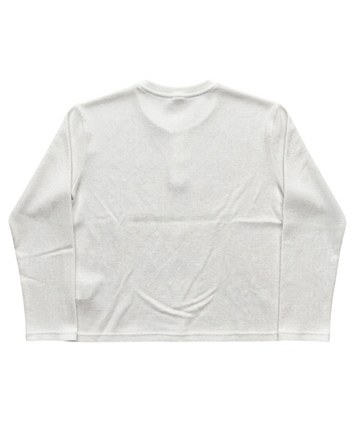 Style Loft White Henley Waffle Tee