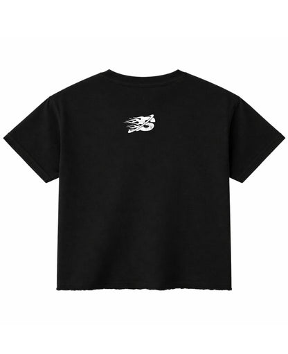 Black Boxy Fit T-shirt Back Design