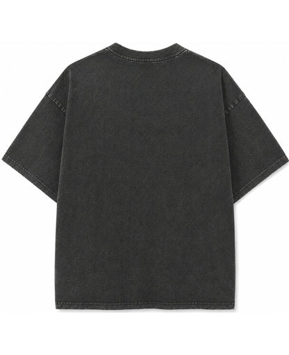 Vintage Fade Wash Oversized T-shirt Back Design