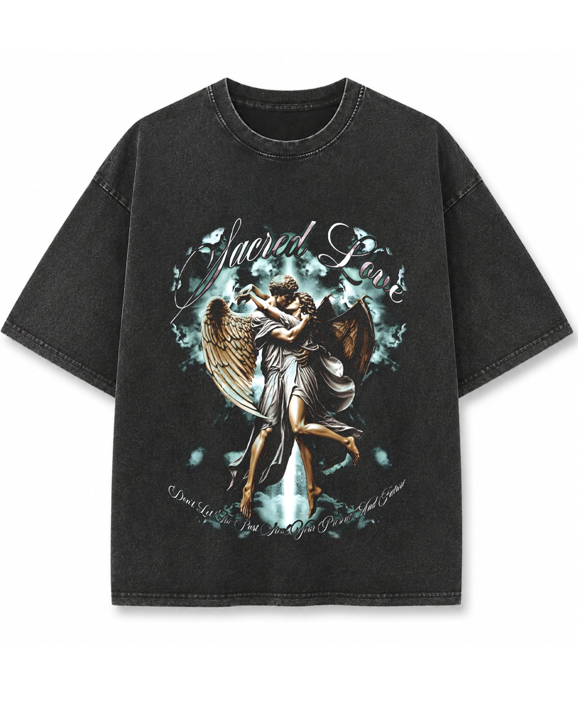 Vintage Fade Wash Oversized T-shirt Front Design
