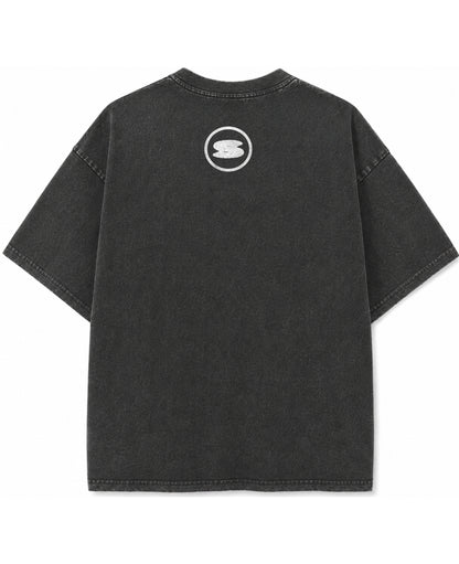 Vintage Fade Wash Oversized T-shirt Back Design